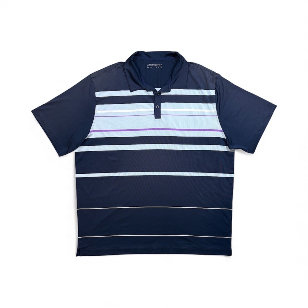 Nike Golf Dri-FIT Golf Polo - Blue/Purple - XXL‎